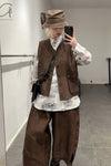 Aviva Jifei Xue single buckle vest SS23-SBCV-ACP bronze color PAJX3